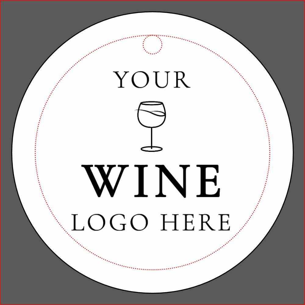 Your Custom Wine Logo | White Winery Bar Tasting Charm