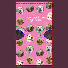4 Photo collage and text template custom made Socks