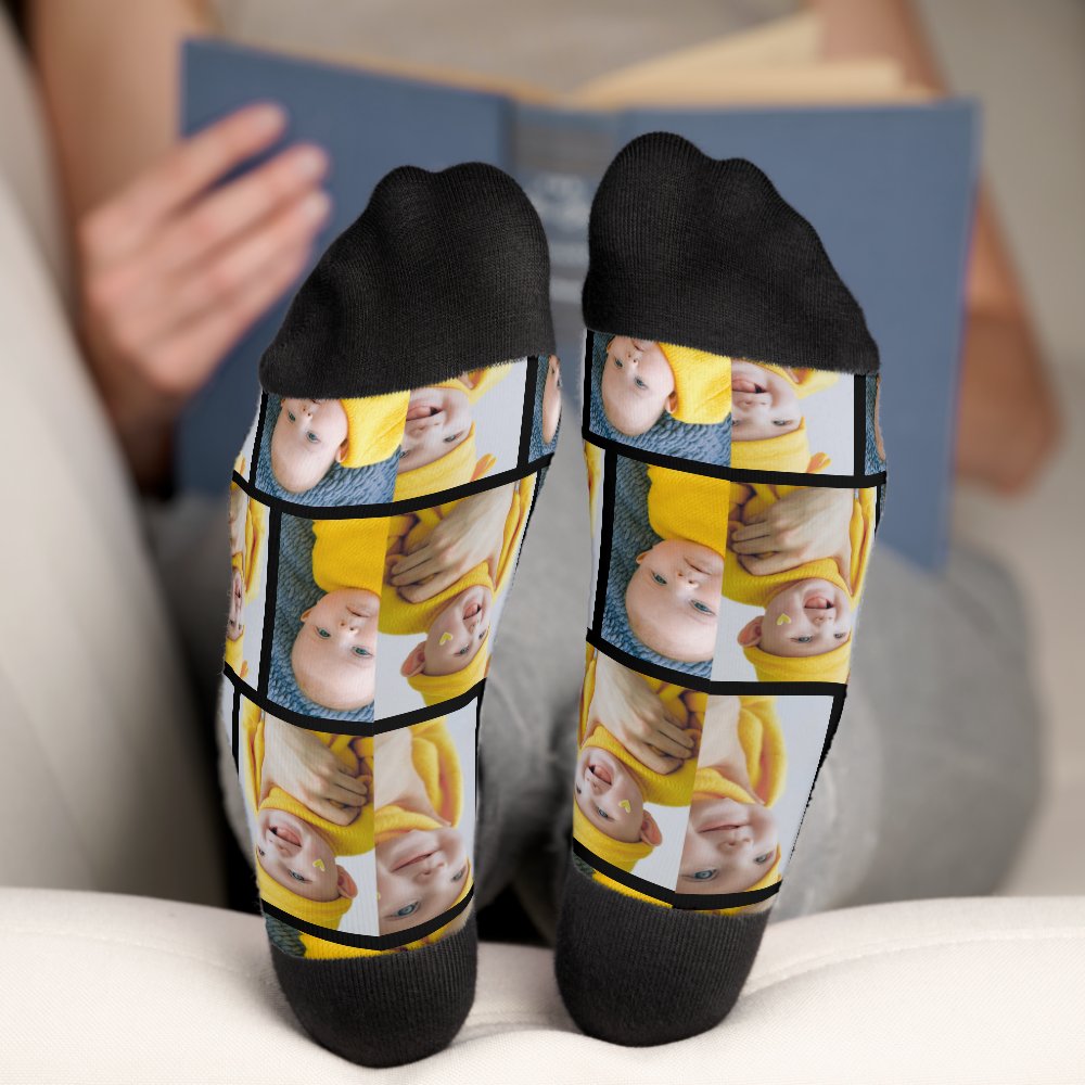 4 Photo Collage Template Make Your Own Fun Socks
