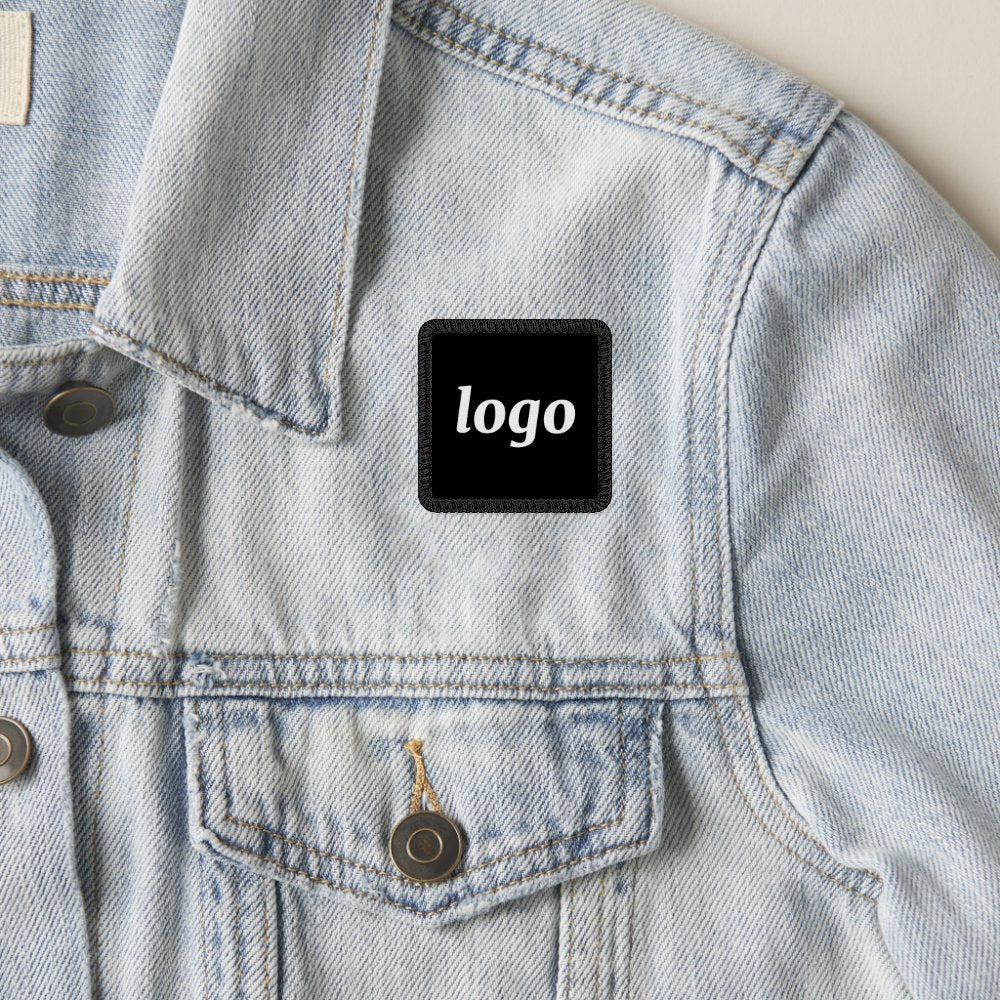 Simple Logo Business Branding Promotional Black Patch