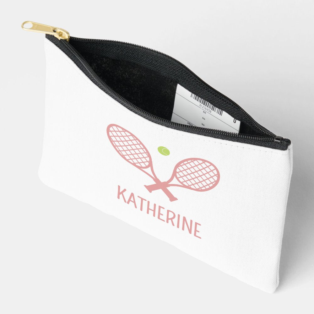 Personalized Tennis Player Custom Name Tennis Accessory Pouch