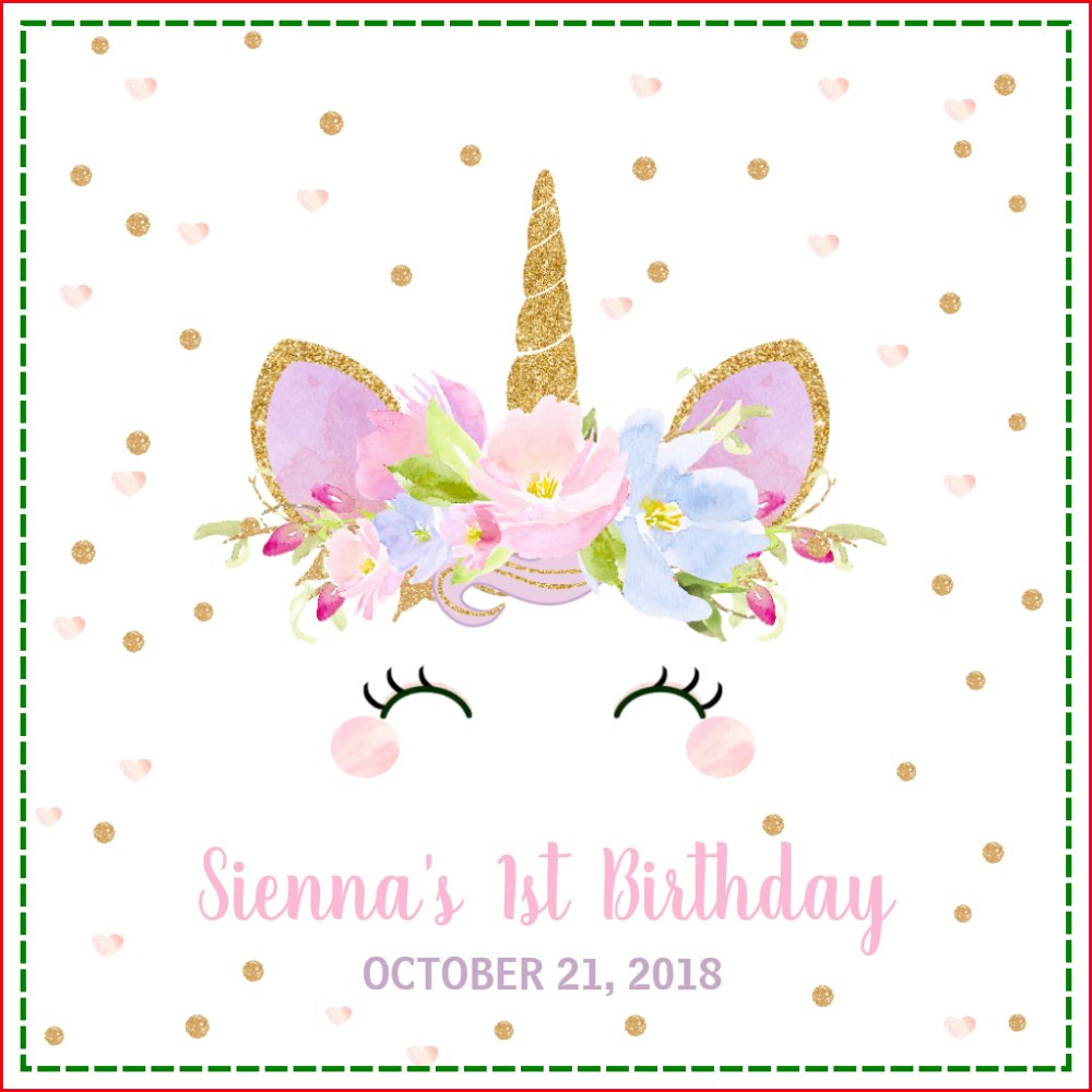 Unicorn Birthday Party Paper Napkins Serviettes