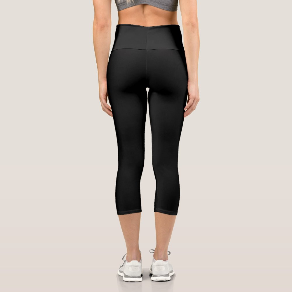 Create Your Own Custom Text Capri Leggings