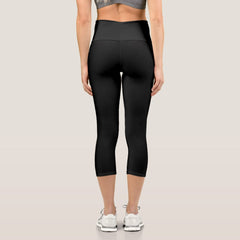 Create Your Own Custom Text Capri Leggings