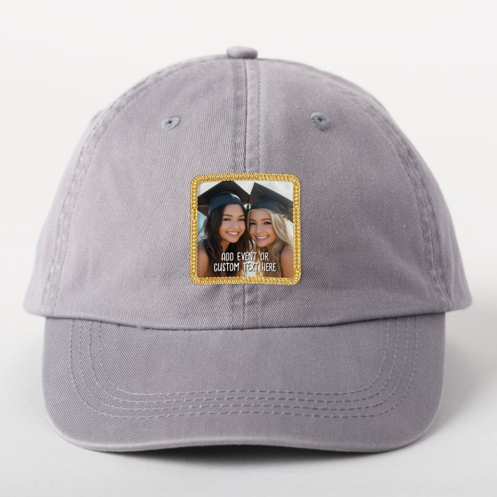 Full Photo with Custom Text in White Patch