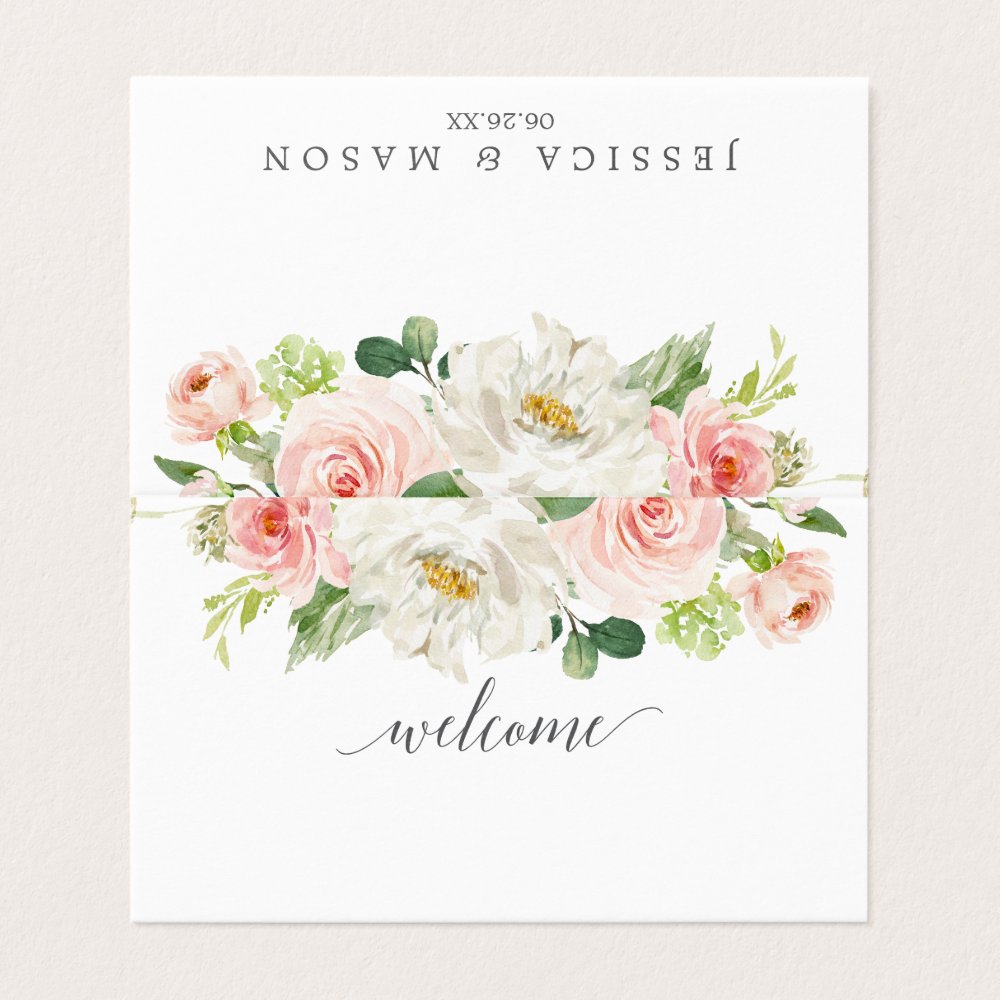 Blushing Blooms Place Cards
