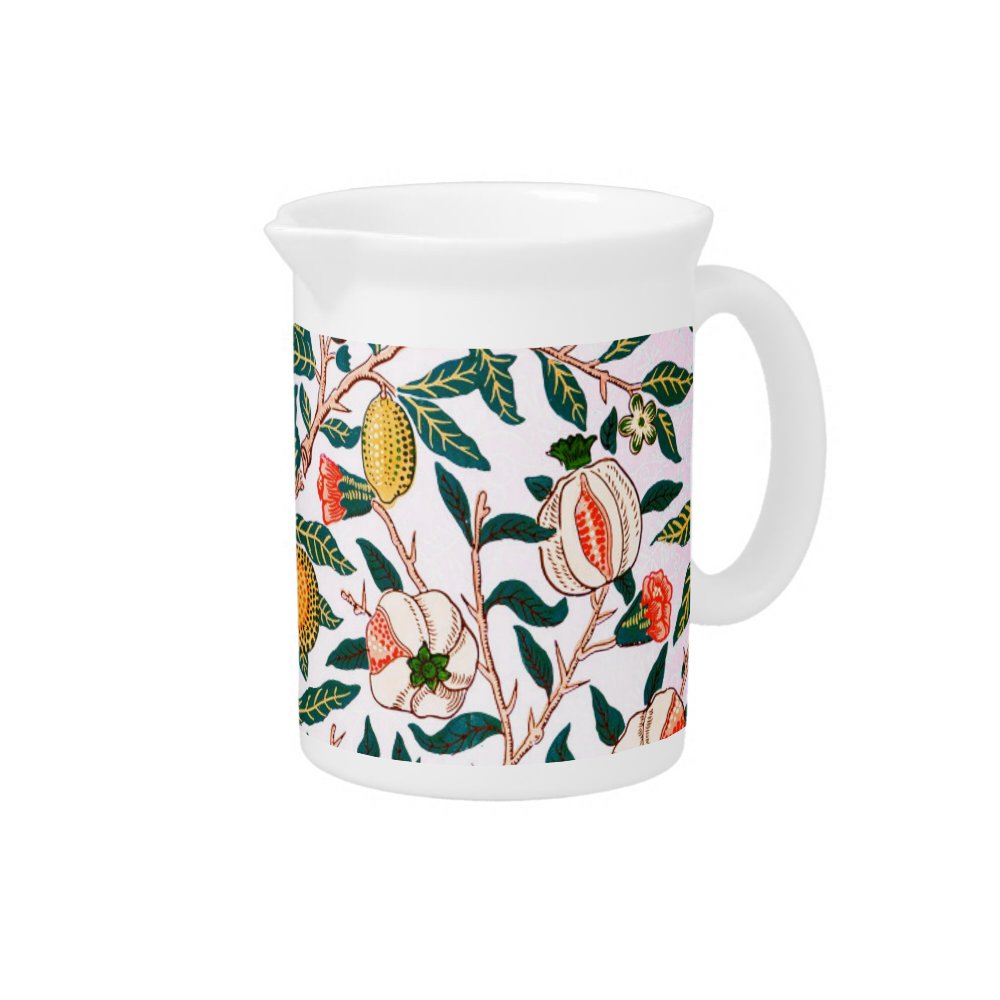 PORCELAIN PITCHER : WILLIAM MORRIS : POMEGRANATES