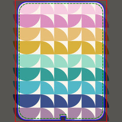 Cute Pastel Rainbow Geometric Shapes Personalized Baby Blanket