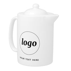 Simple Logo Text Business Branding Promotional Teapot