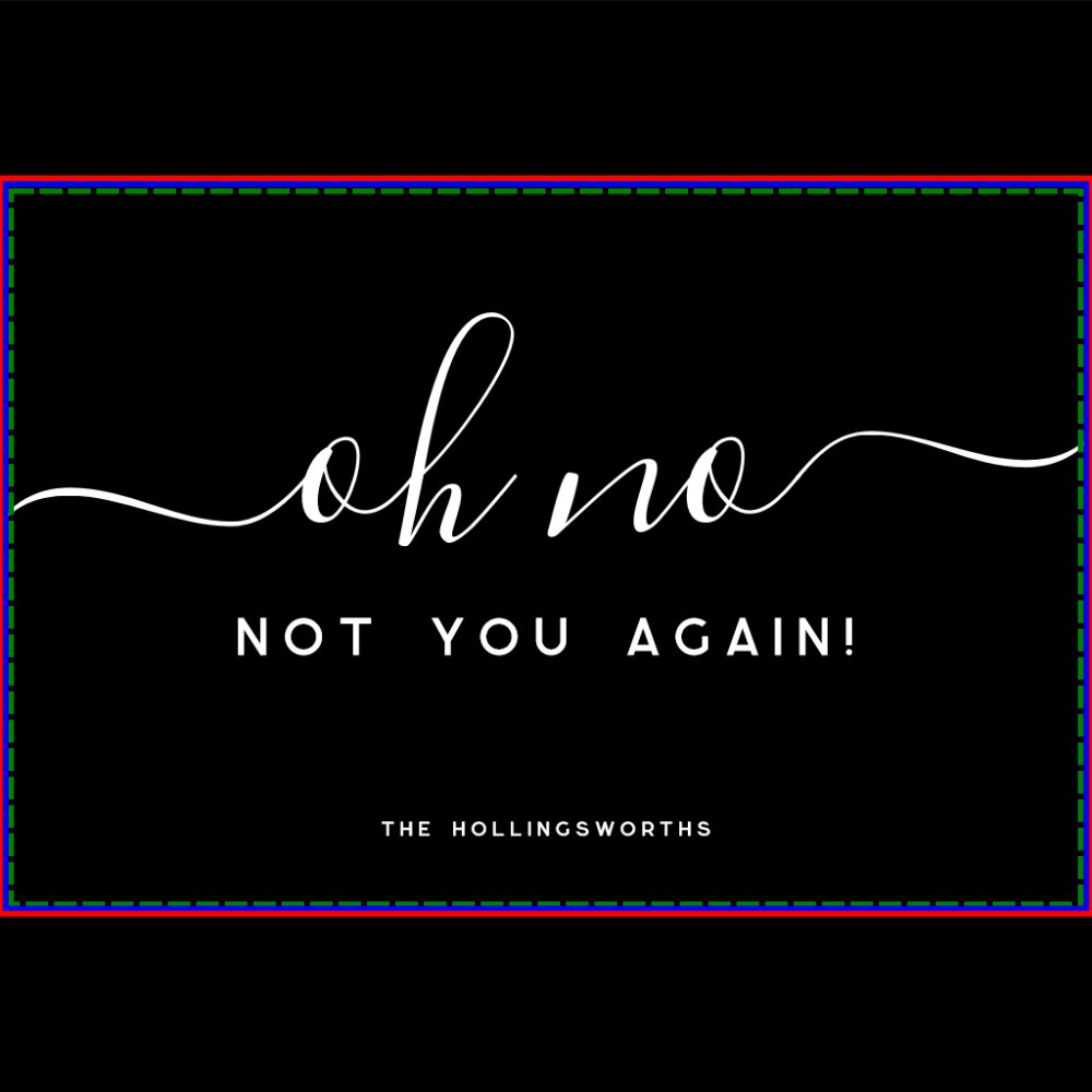 Not You Again | Funny Monogram Fiber Doormat