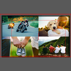 Your 8 Photo Pillowcase Double Sided Template