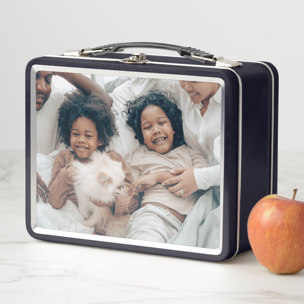 Unique personalized custom metal lunch box