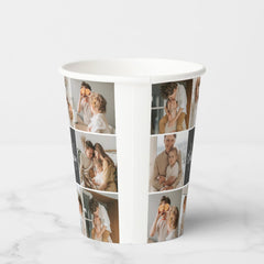 Modern Family Collage Photo & Personalized Gift Paper Cups