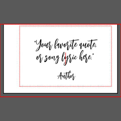 Create Your Own Calligraphy Quote Pillow Case