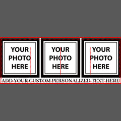 Upload 3 Photos & Add Text – Customize Picture Beverage Pitcher