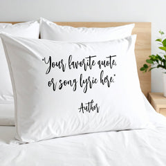 Create Your Own Calligraphy Quote Pillow Case
