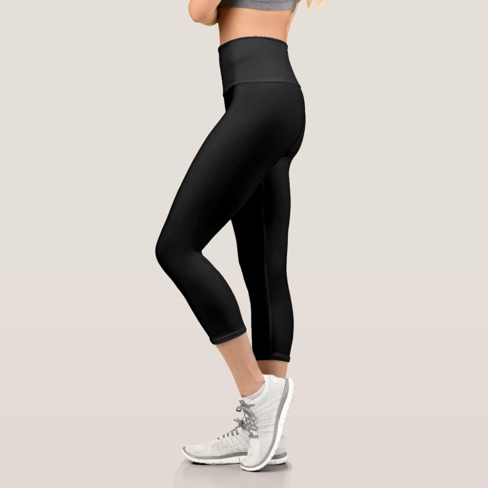 Create Your Own Custom Text Capri Leggings