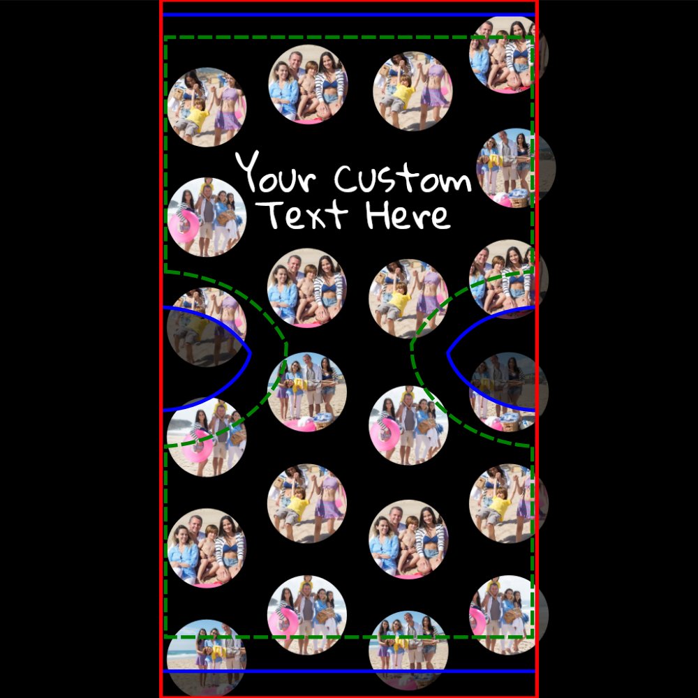 4 Photo Collage and Text Custom Personalized Socks