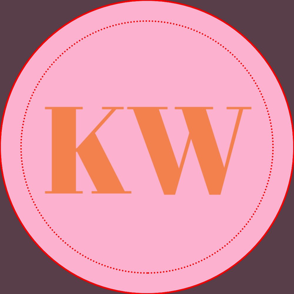 Modern Pink Orange Monogram Initials Personalized Golf Balls