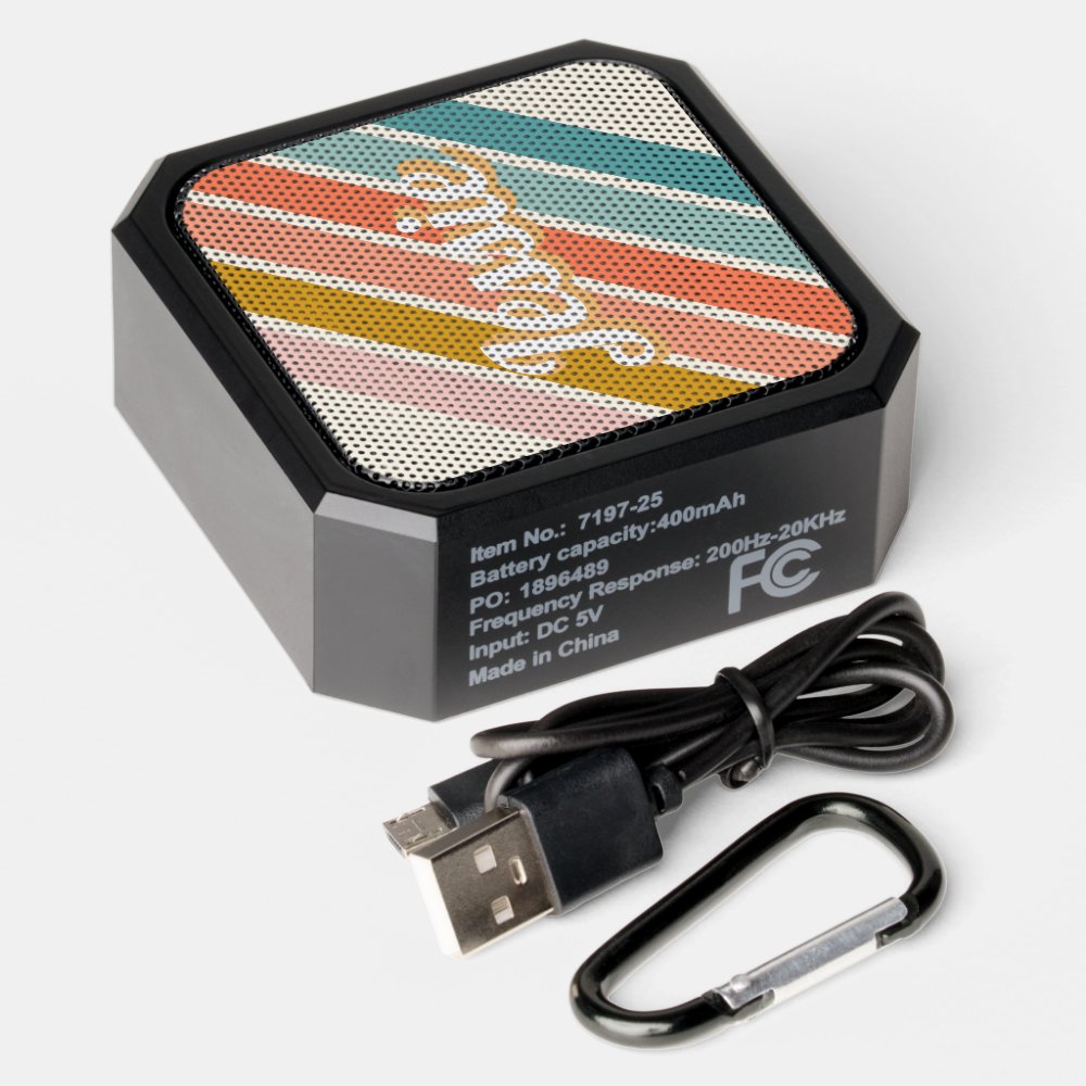 Retro Personalized Name Bluetooth Speaker