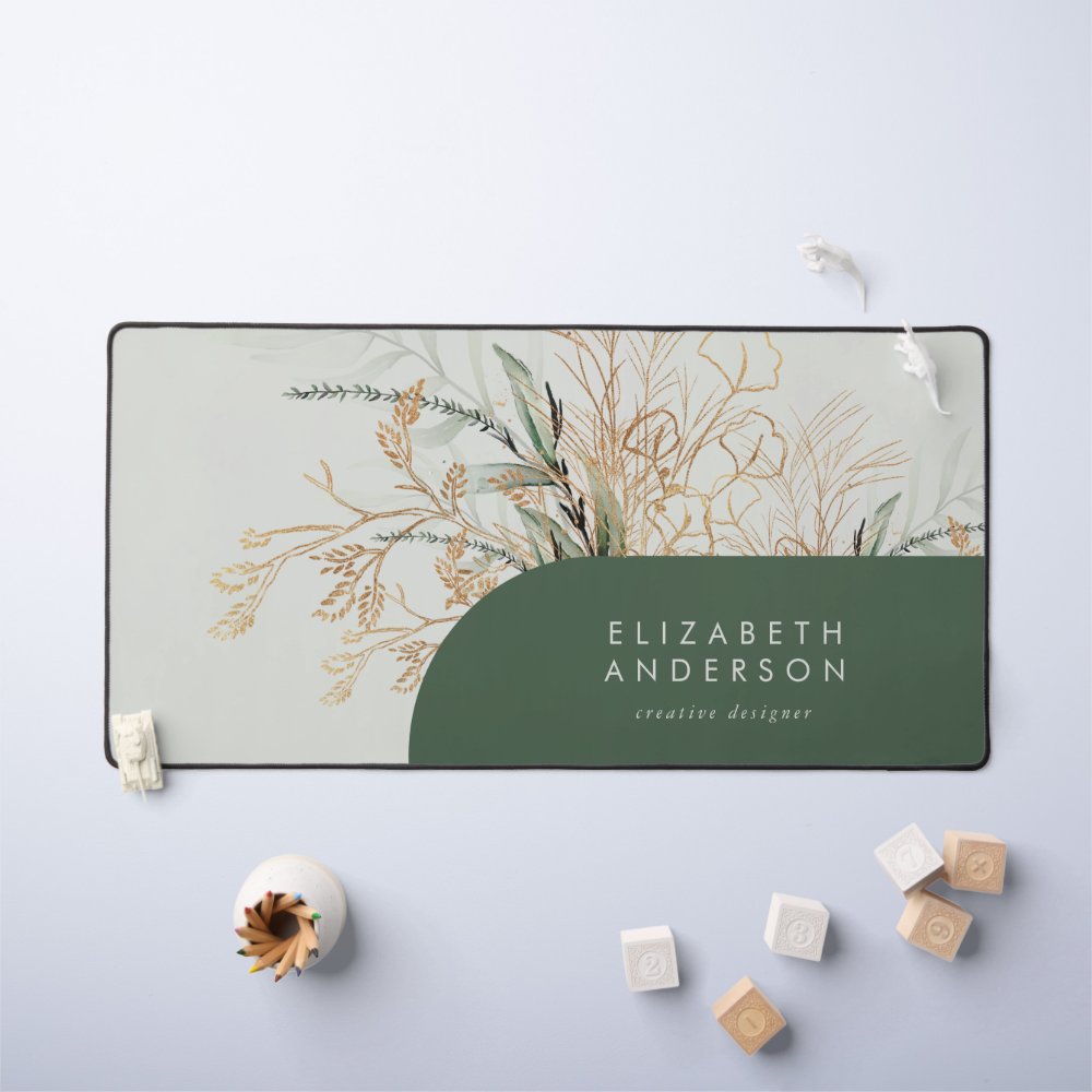 Eucalyptus Elegant Green Large Mouse Desk Mat