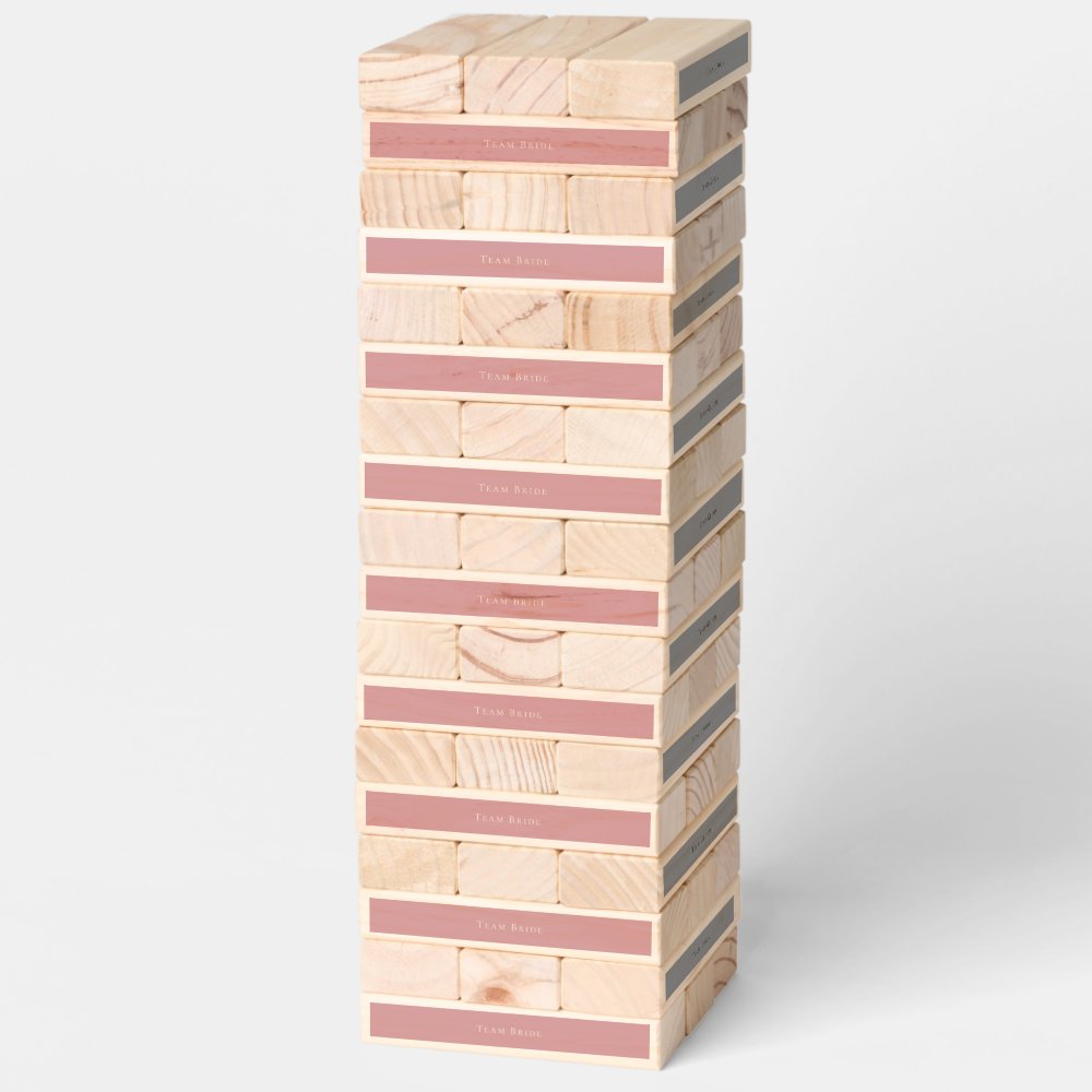 Team Bride Team Groom Wedding Party Games Topple Tower