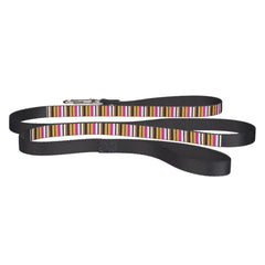 Cute black orange stripes pet leash