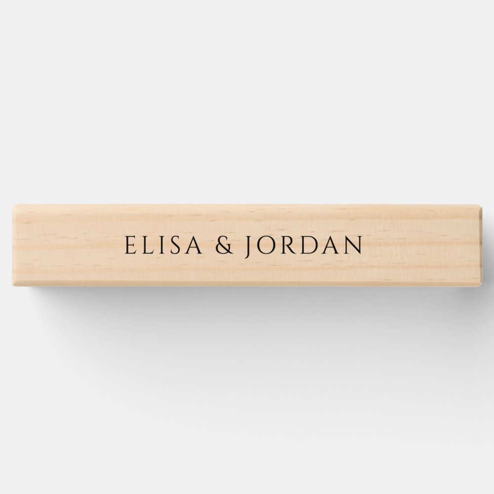 Personalized Elegant Modern Minimal Custom Wedding Topple Tower