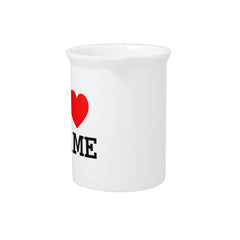 I Heart Name Beverage Pitcher