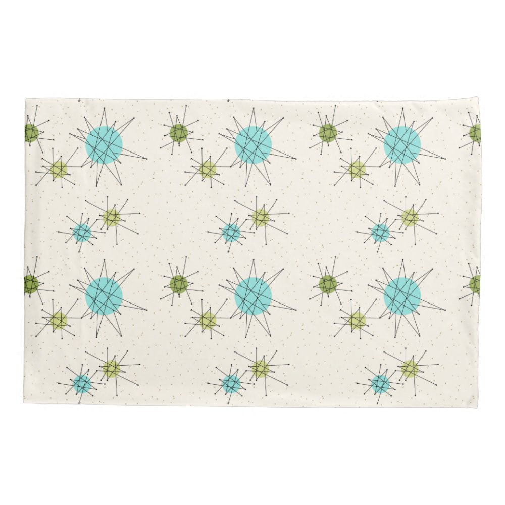 Iconic Atomic Starbursts Pillowcase
