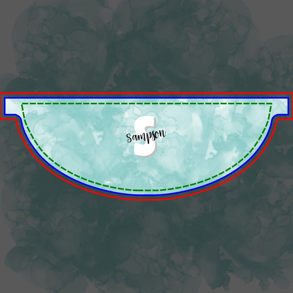 Simple Cute Modern Initial Monogram Fanny Pack
