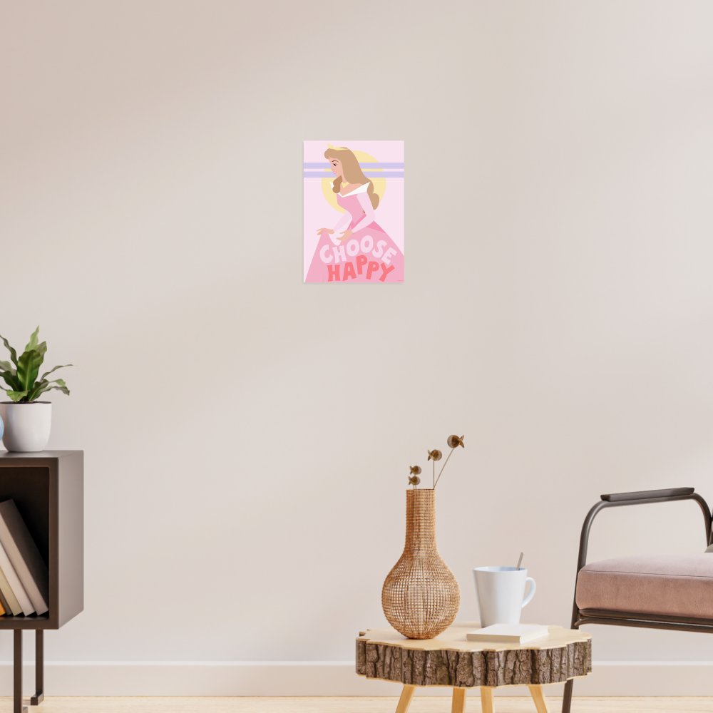Sleeping Beauty - Choose Happy Inspirational Poster
