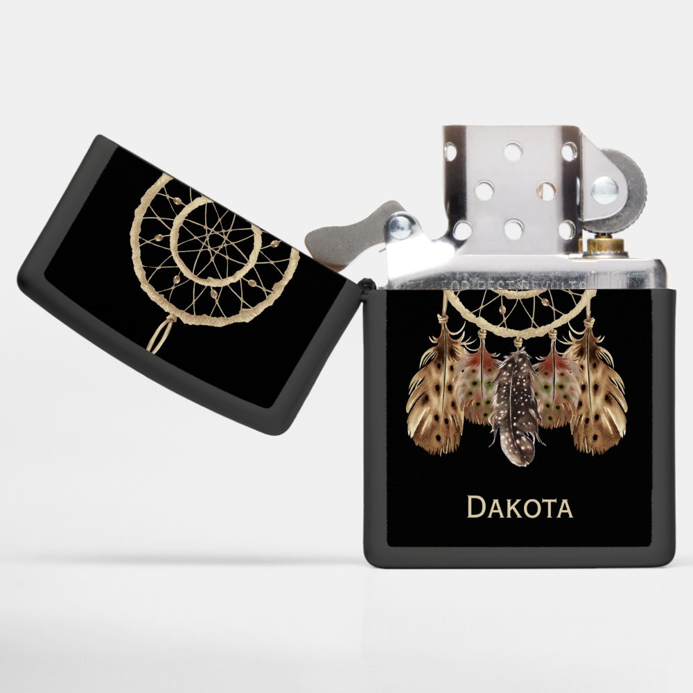 Dream Catcher Boho Style with Your Name Zippo Lighter