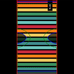 Personalized Initial Retro Stripey  Socks