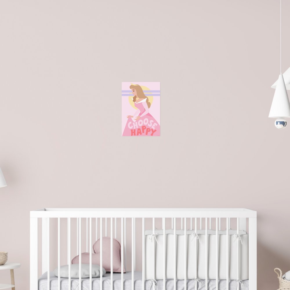 Sleeping Beauty - Choose Happy Inspirational Poster