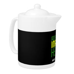 MODERN EDITABLE SIMPLE BLACK IMAGE TEXT TEMPLATE TEAPOT