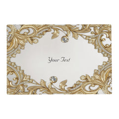 Decorative Gold Paper Placemat