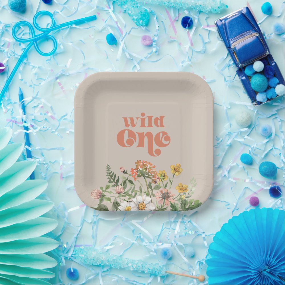 Wildflower Party Paper Plates