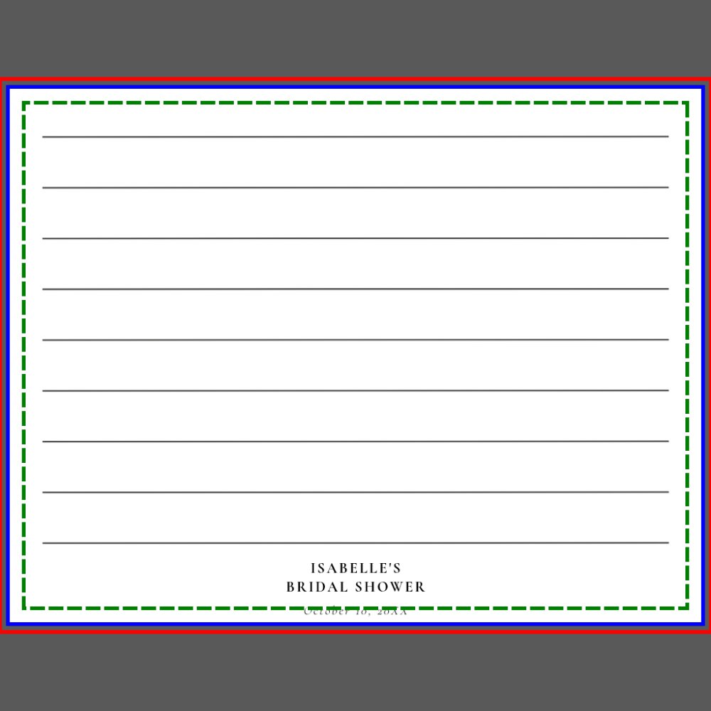 Stock the Kitchen Bridal Shower Recipe Card