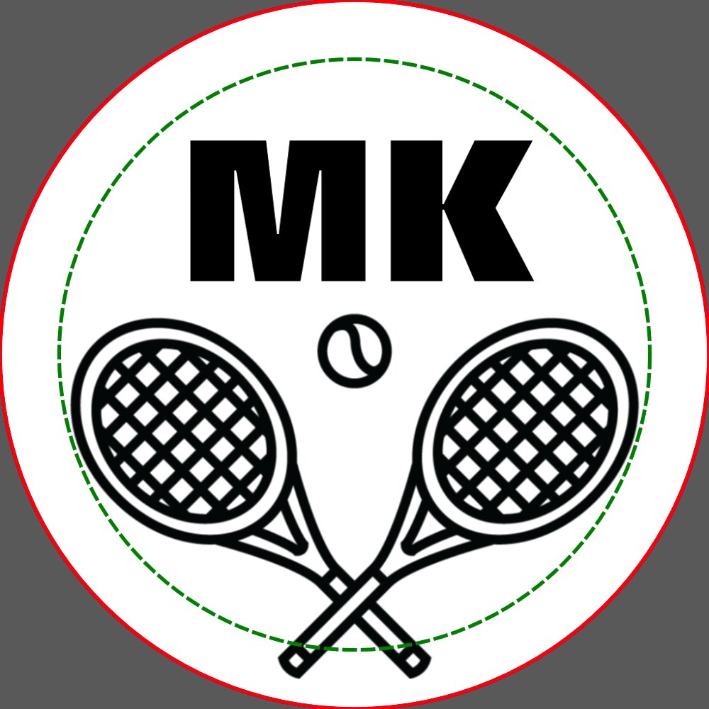 Tennis Theme Big Bold Monogrammed Balls