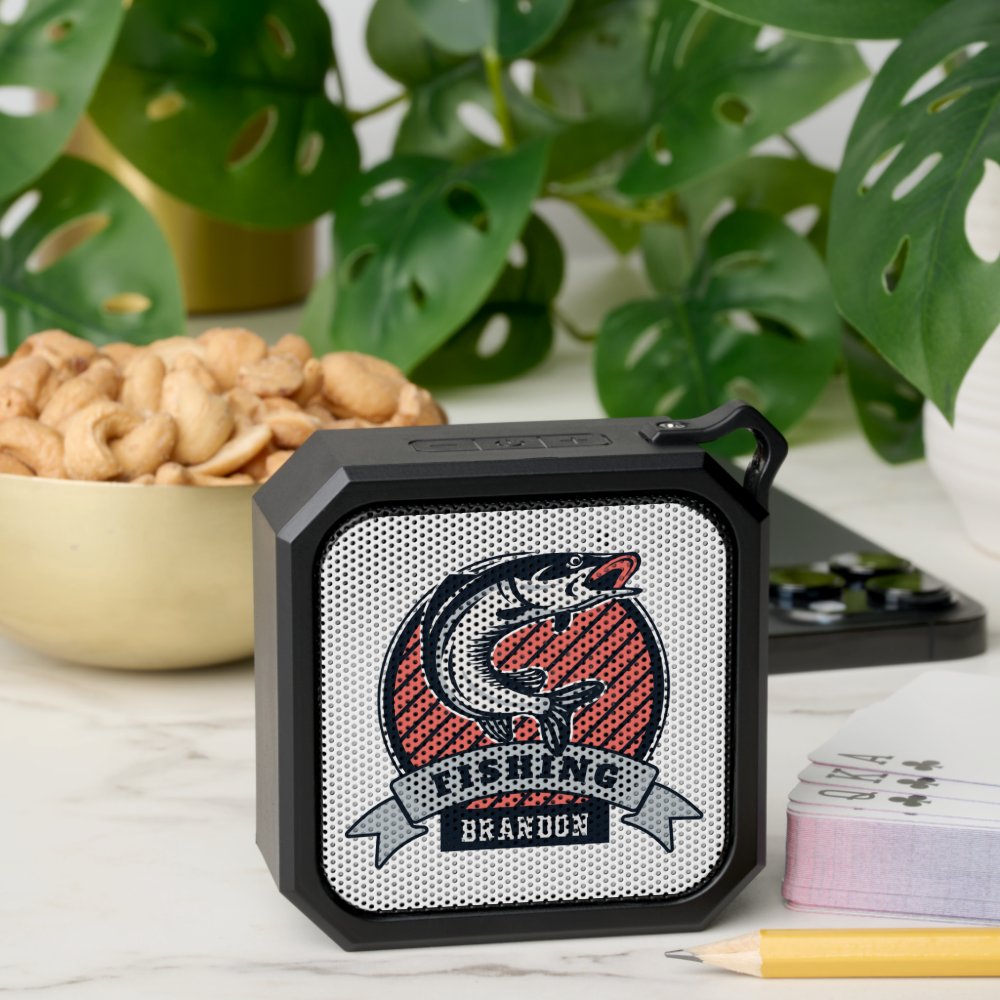 Custom Name Fishing Bluetooth Speaker