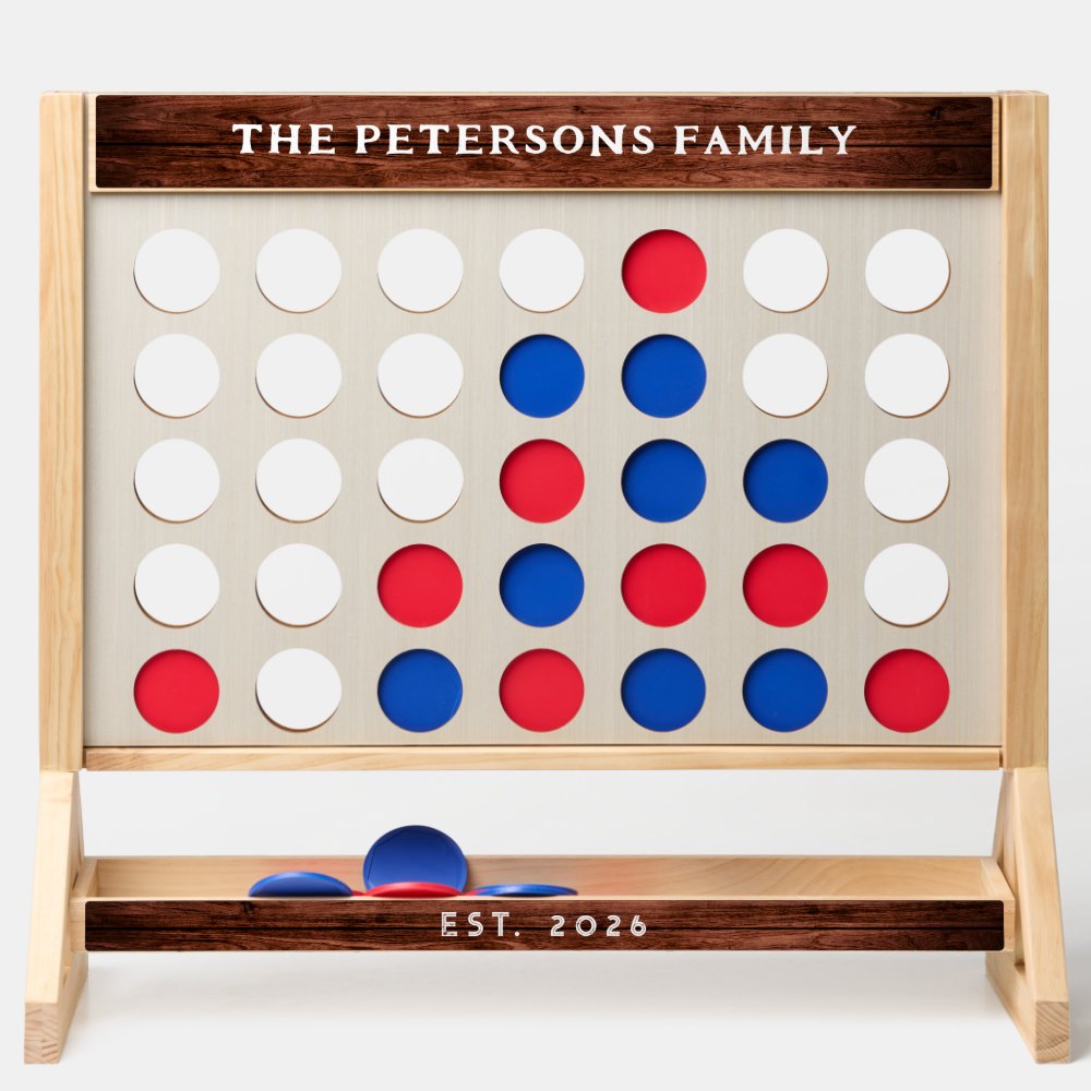 Outdoor Wedding Lawn Game Giant Personalized Fast Four