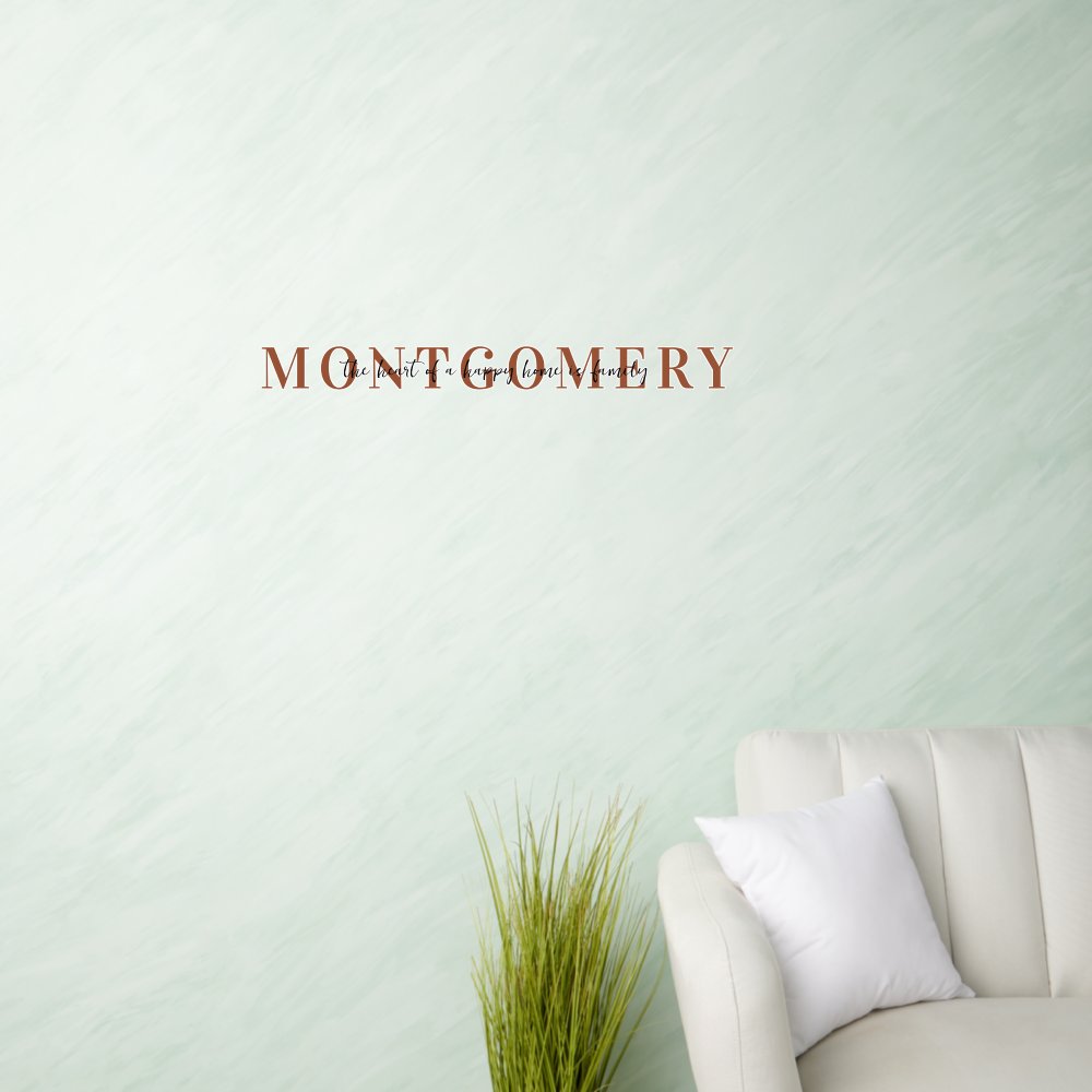 Family Name & Quote Wall Decal