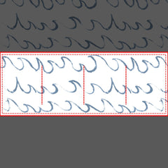 Waves Minimal Abstract Hand Drawn Sea Pattern    Beverage Pitcher