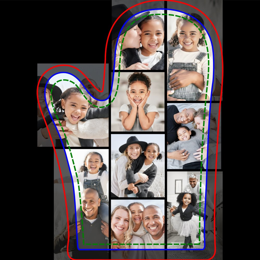 Photo Collage Simple Picture Oven Mitt & Pot Holder Set