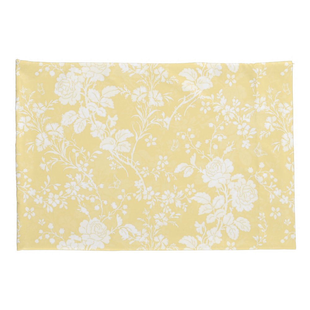 Standard pair Pillowcases Bridal Suite buttercup
