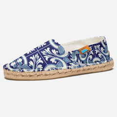 Portuguese blue tile espadrilles