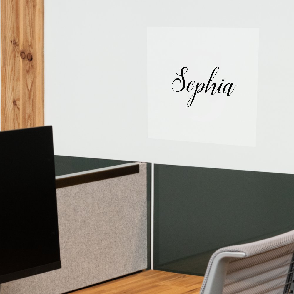 Name Script Monogram Fancy Wall Decal