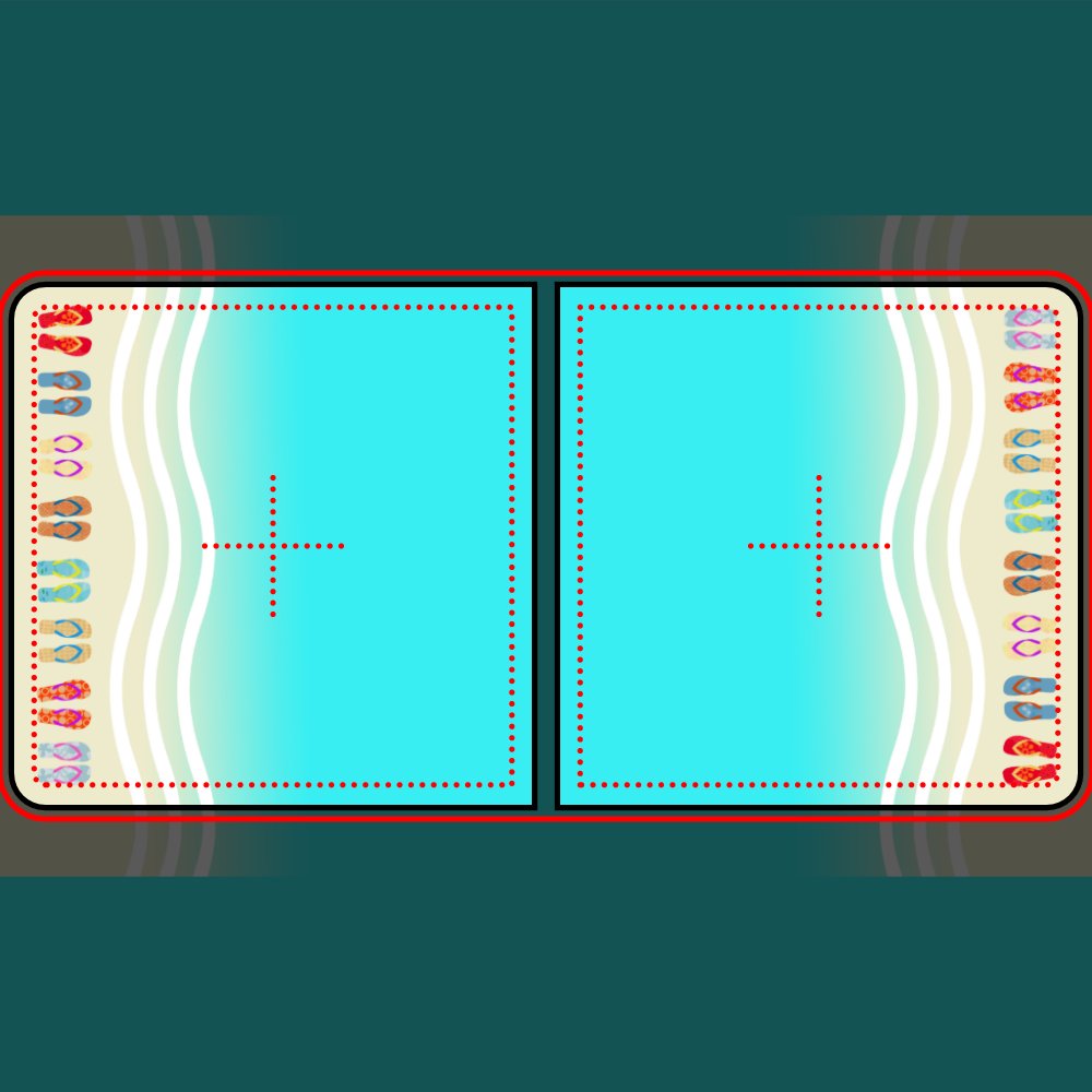 Beach Party Happy Birthday Autograph Beer Pong Table