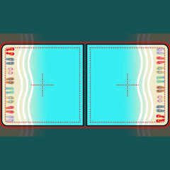 Beach Party Happy Birthday Autograph Beer Pong Table